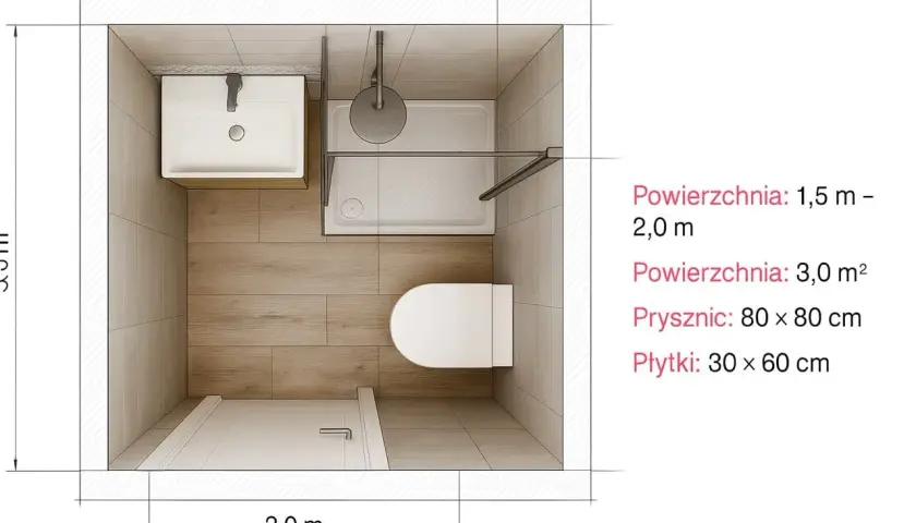 Mała łazienka 3m²: Jak stworzyć funkcjonalne arcydzieło?
